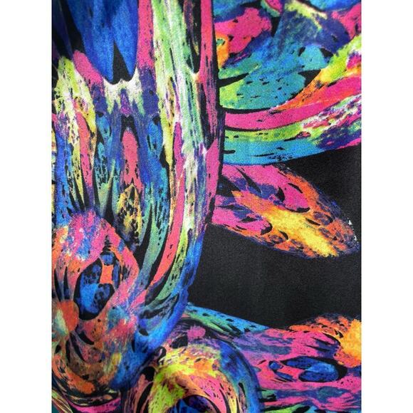 Hailey Logan By Adrianna Papell Abstract Multicolor Maxi Dress Size 3/4 Formal - Picture 3 of 13